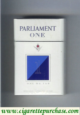 Parliament One 1 One Mg Tar cigarettes hard box